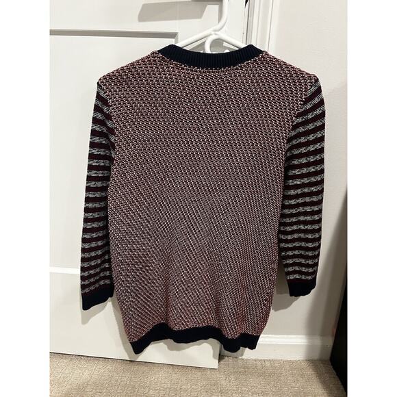 Tommy Hilfiger Classic Cardigan Medium Red White Blue USA‎ Nautical Preppy Cozy - Picture 5 of 5